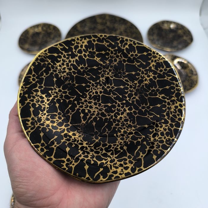 Chodzież Iza Patera Talerzyki Garnitur Do Ciasta Vintage Retro