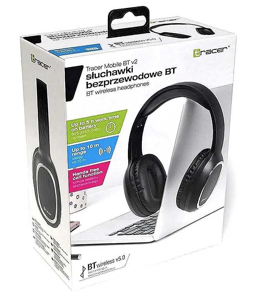 Słuchawki bezprzewodowe TRACER Mobile Bluetooth BT V2 Czarny