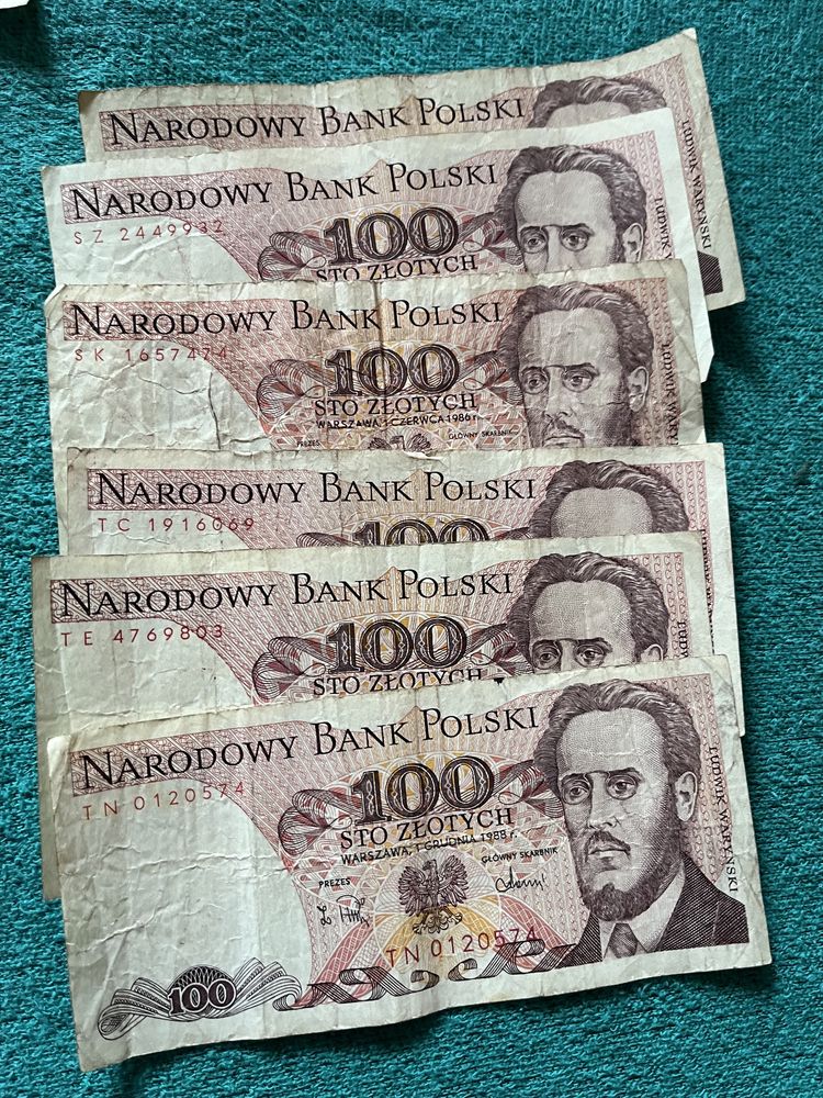 Banknoty PRL . 10 szt