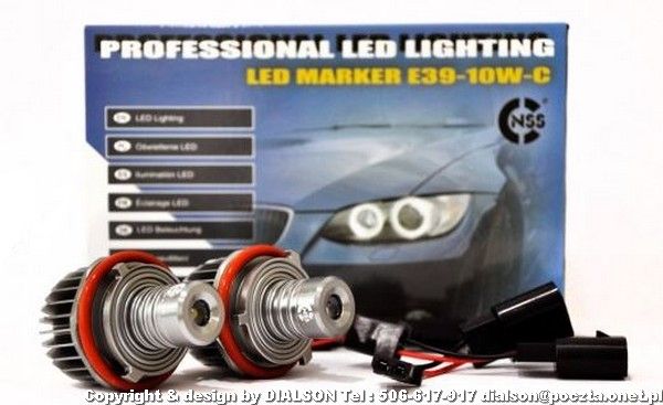 Najlepsze Nowe ŻARÓWKI LED Marker Ringi BMW E39 E53 E65 E66 E60 F VAT