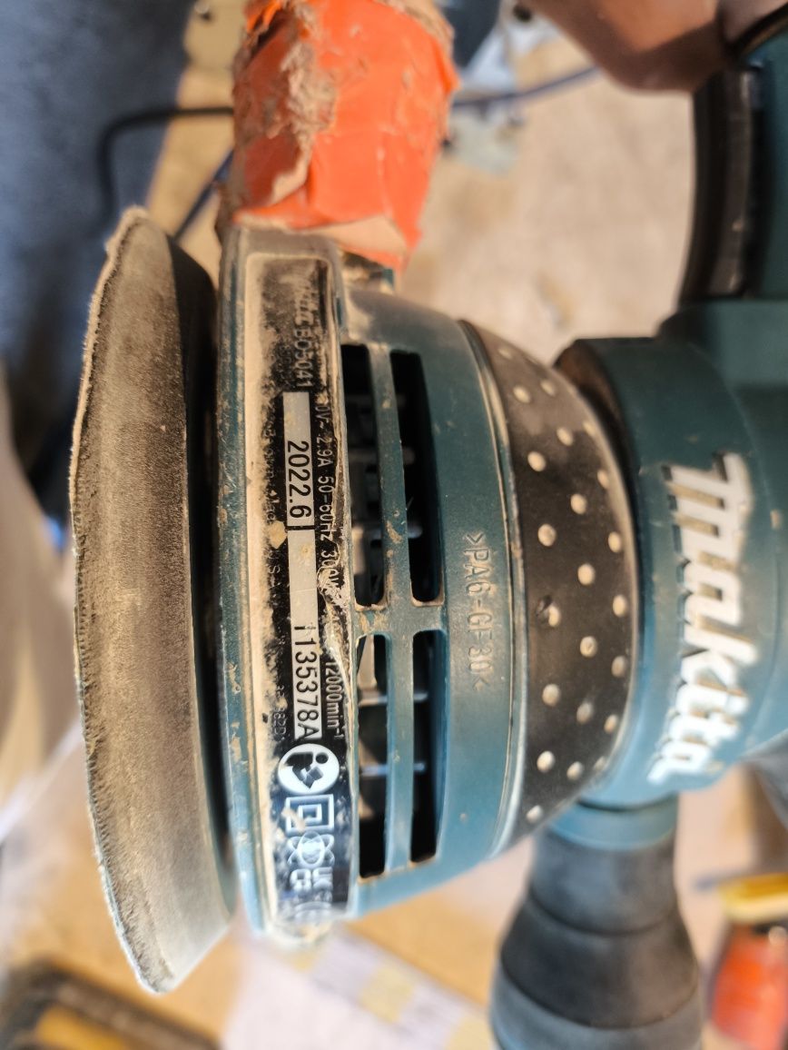 Ukośnica Makita ls0714 szlifierka mimosrodowa bo5041 transformator 110