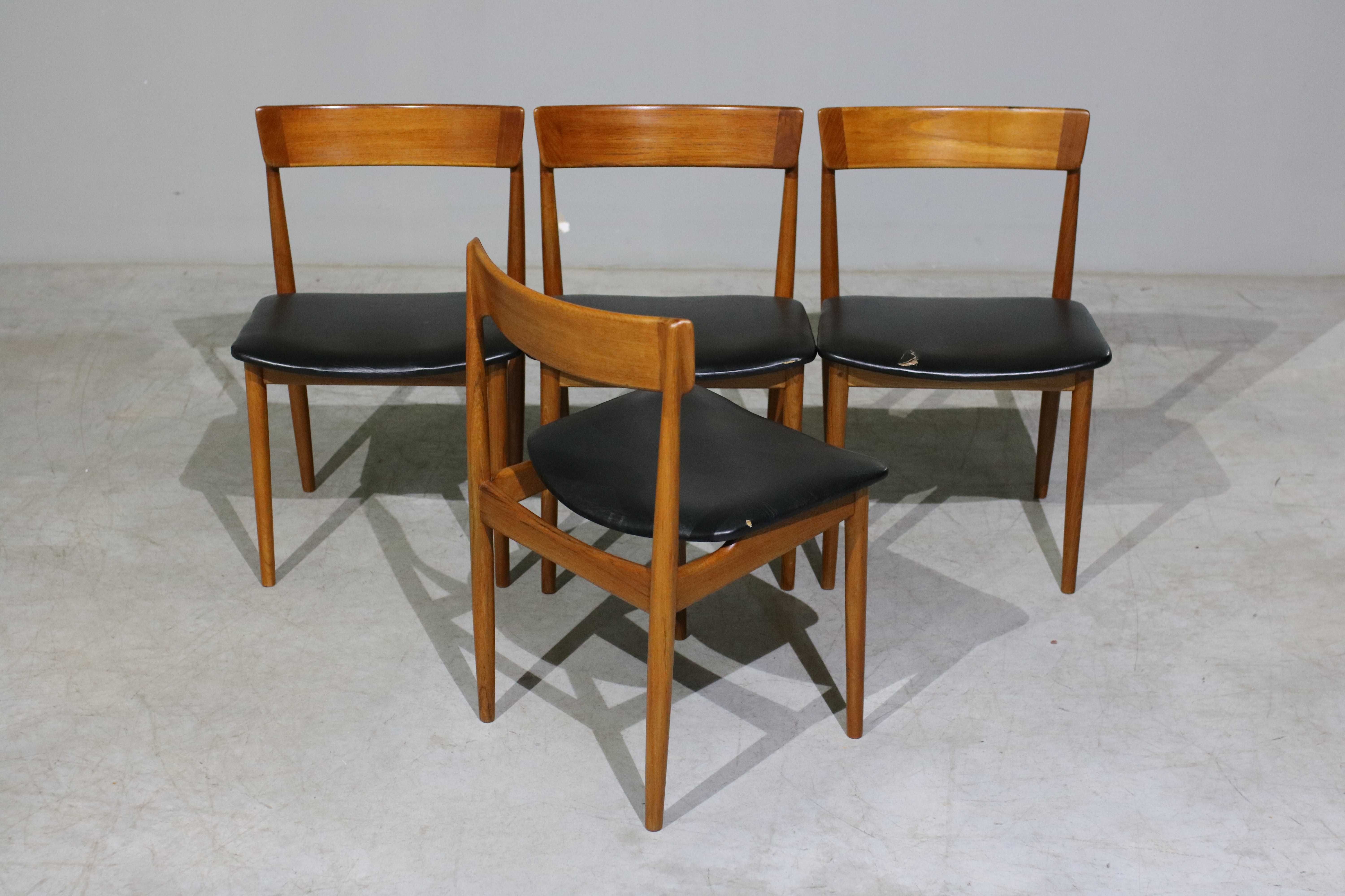 Cadeiras Henry Rosengren Hansen em teca | Danish Design | Mid-Century