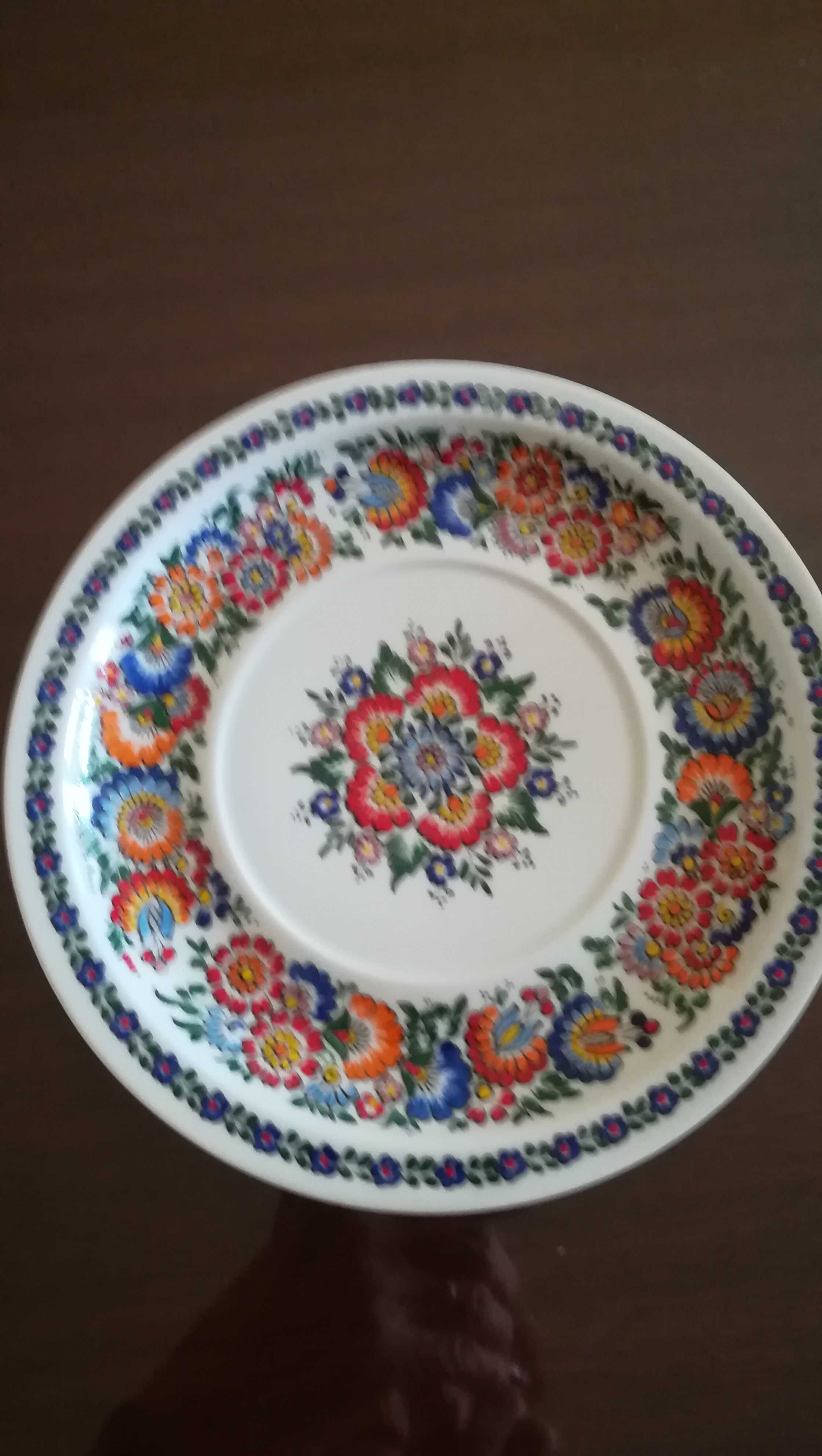 Porcelana ręcznie malowana Opole talerzyk deserowy talerz