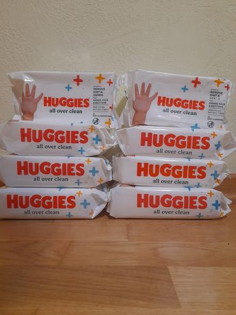 Дитячі вологі серветки Huggies all over clean 10x56