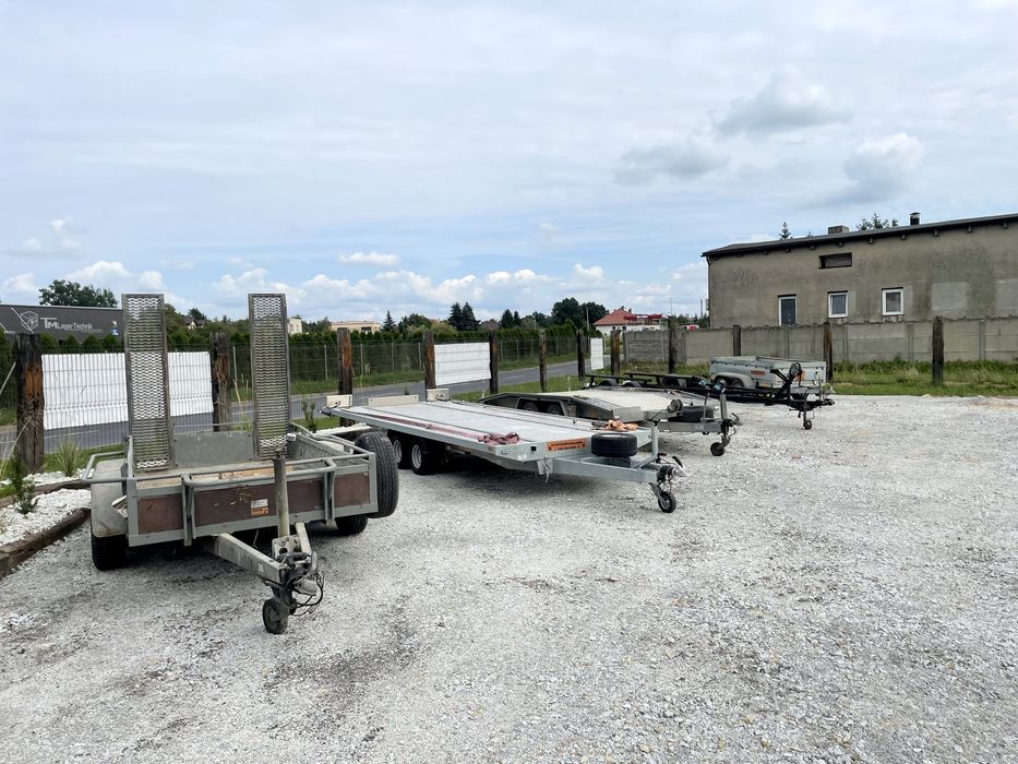 Laweta przyczepka zageszczarka mini koparka wynajem