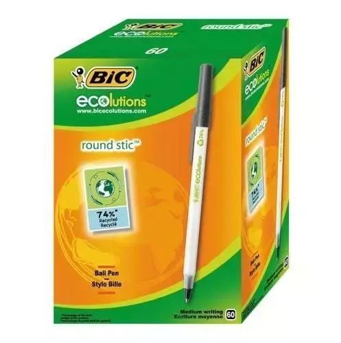 Długopis Round Stic Ecolutions czarny BIC. BIC