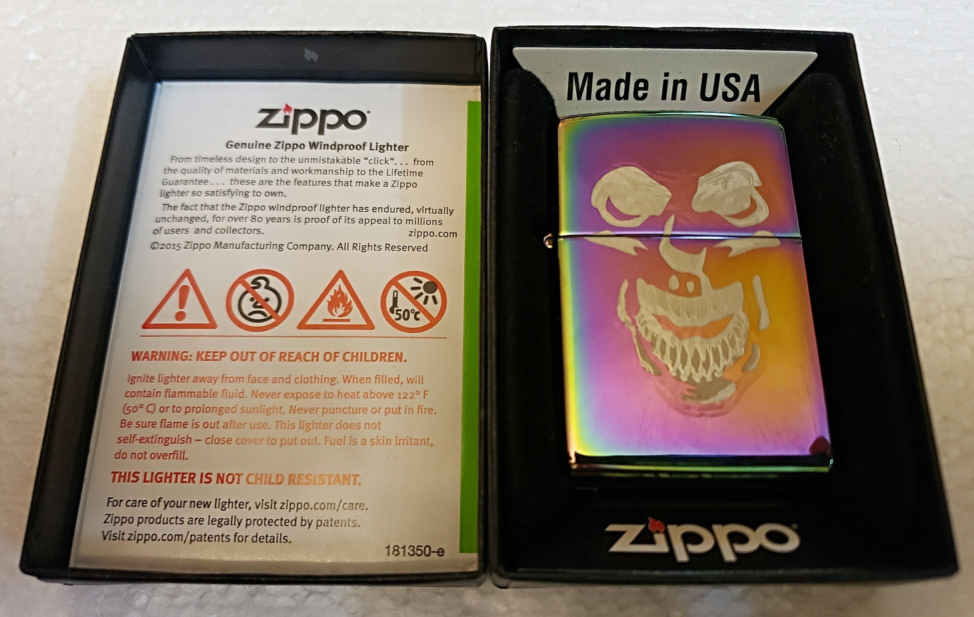 Запальничка Zippo 161 SKULL FACE