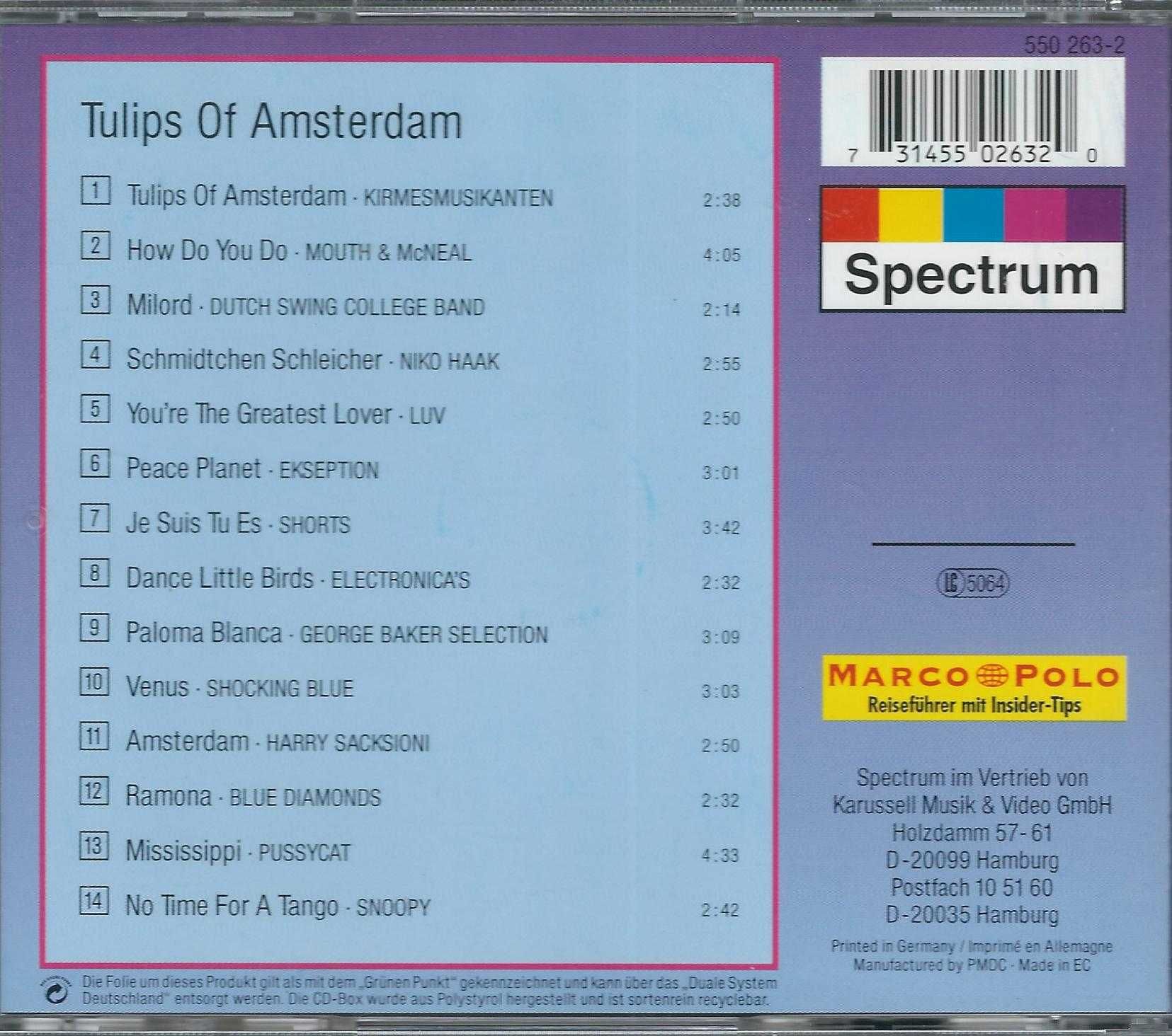 CD VA - Tulips Of Amsterdam (1998) (Spectrum)