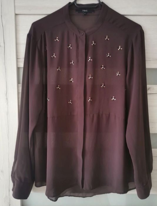 Koszula  bluzka Next 42 XL brąz