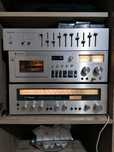 Zestaw Technics deck 671  amplituner sa-5250