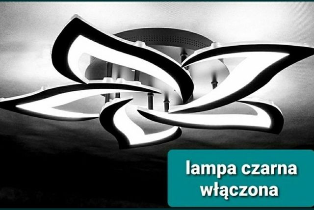 Zyrandol LAMPA LED SUFITOWA PLAFON pilot/app zmiana barwy oraz jasność