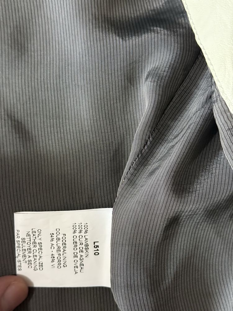 Кожаная куртка Armani мужская lather jaket unisex archive style