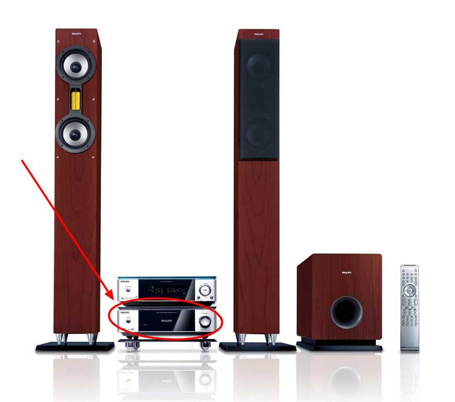 PHILIPS MCD-709/12 підсилювач клас D та комутація системи Hi-Fi з DVD