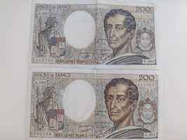 Frank Francuski banknoty 200zl x2