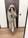 Futro naturalne z norek, nowe L XL
