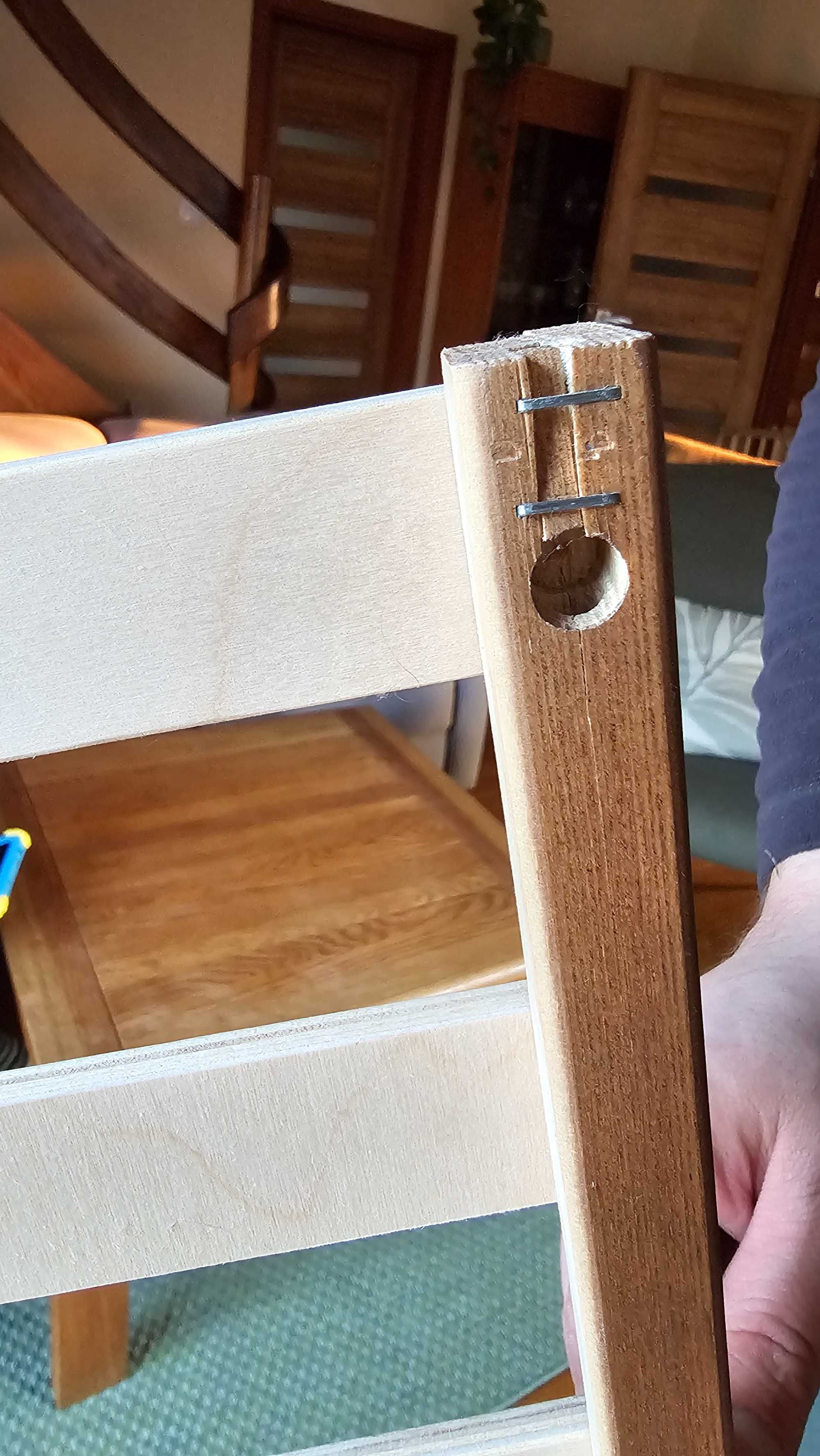 Łóżeczko dziecięce Woodies Vintage drewniane uszkodzone do naprawy