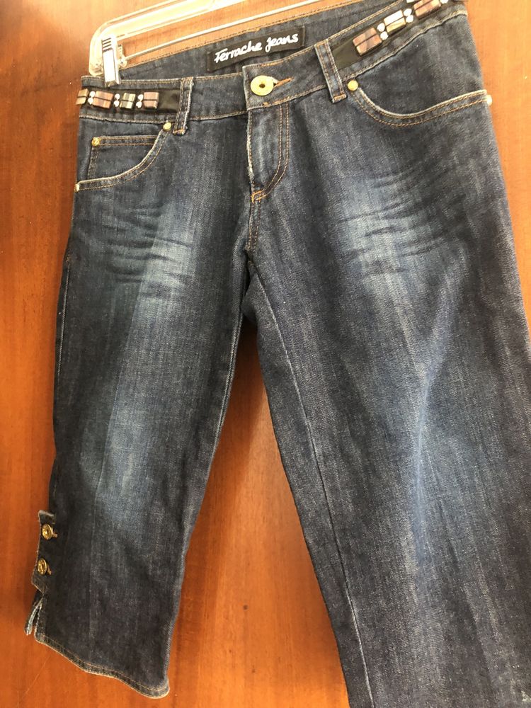 Bermudas jeans como novas tamanho 34 e 36