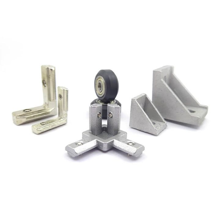 Perfil Slot - Porca T-nut, Cantos, Rodas para V-Slot