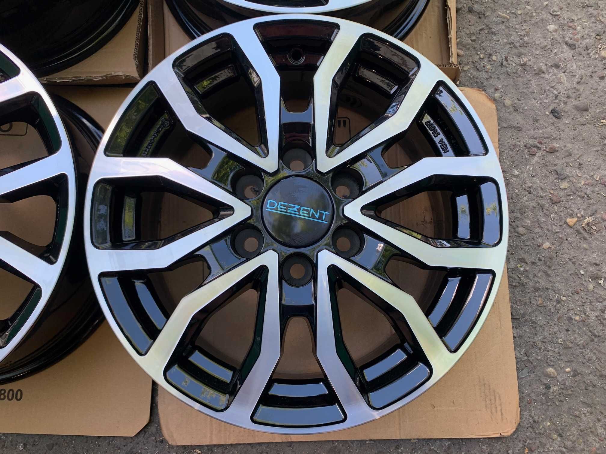 4x felgi DEZENT KC dark 16x6,5 roz. 6x120 ET 50 TRANSIT TRANSPORTER