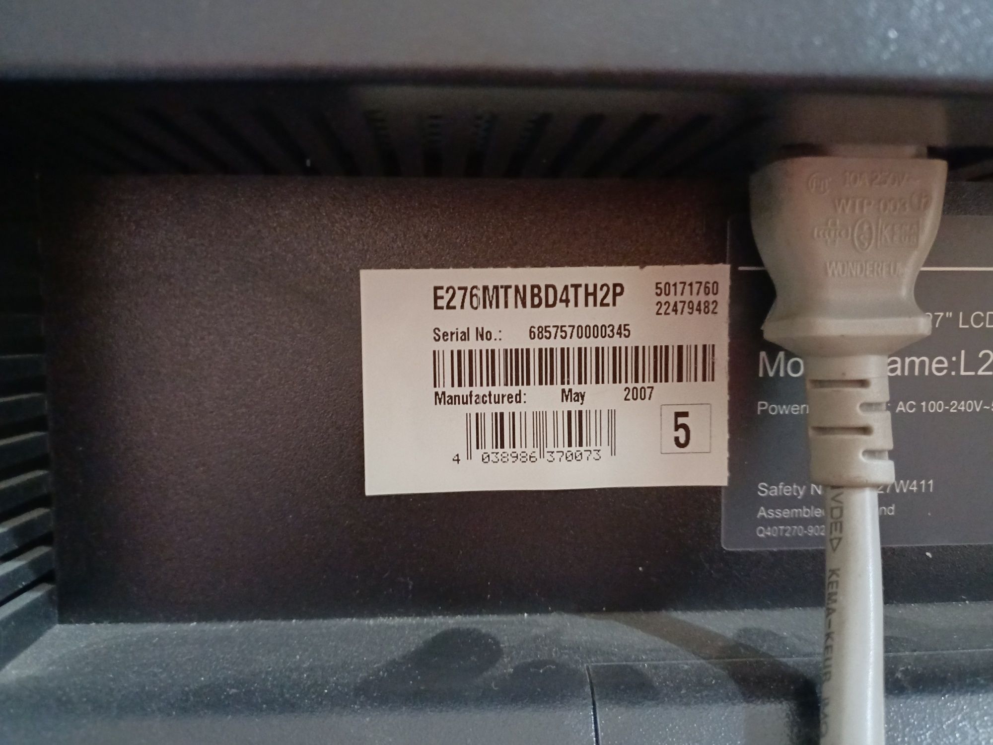 Telewizor 27" lcd sprzedam
