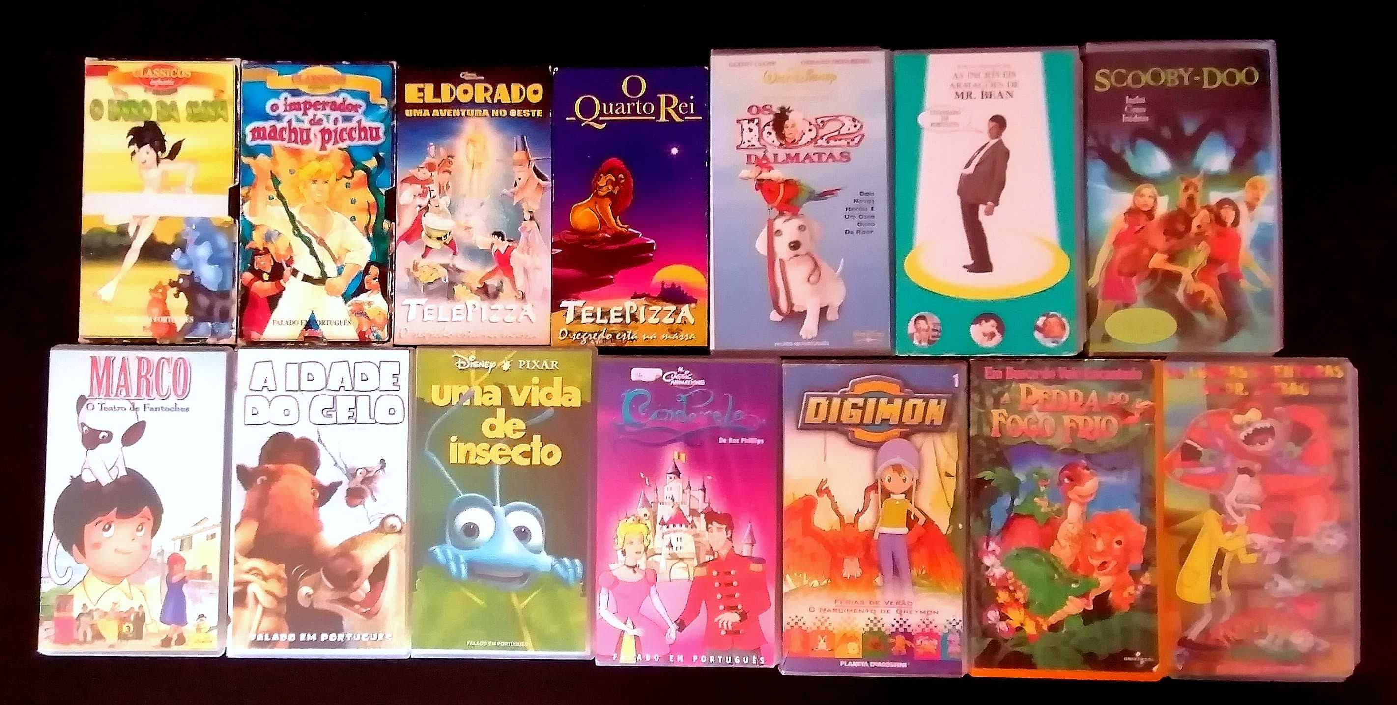 Lote Cassetes VHS Desenhos Animados Infantil