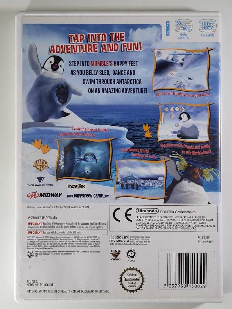 Happy Feet / Gra Nintendo Wii / Gry używane / Ch. Land / Metro Służew