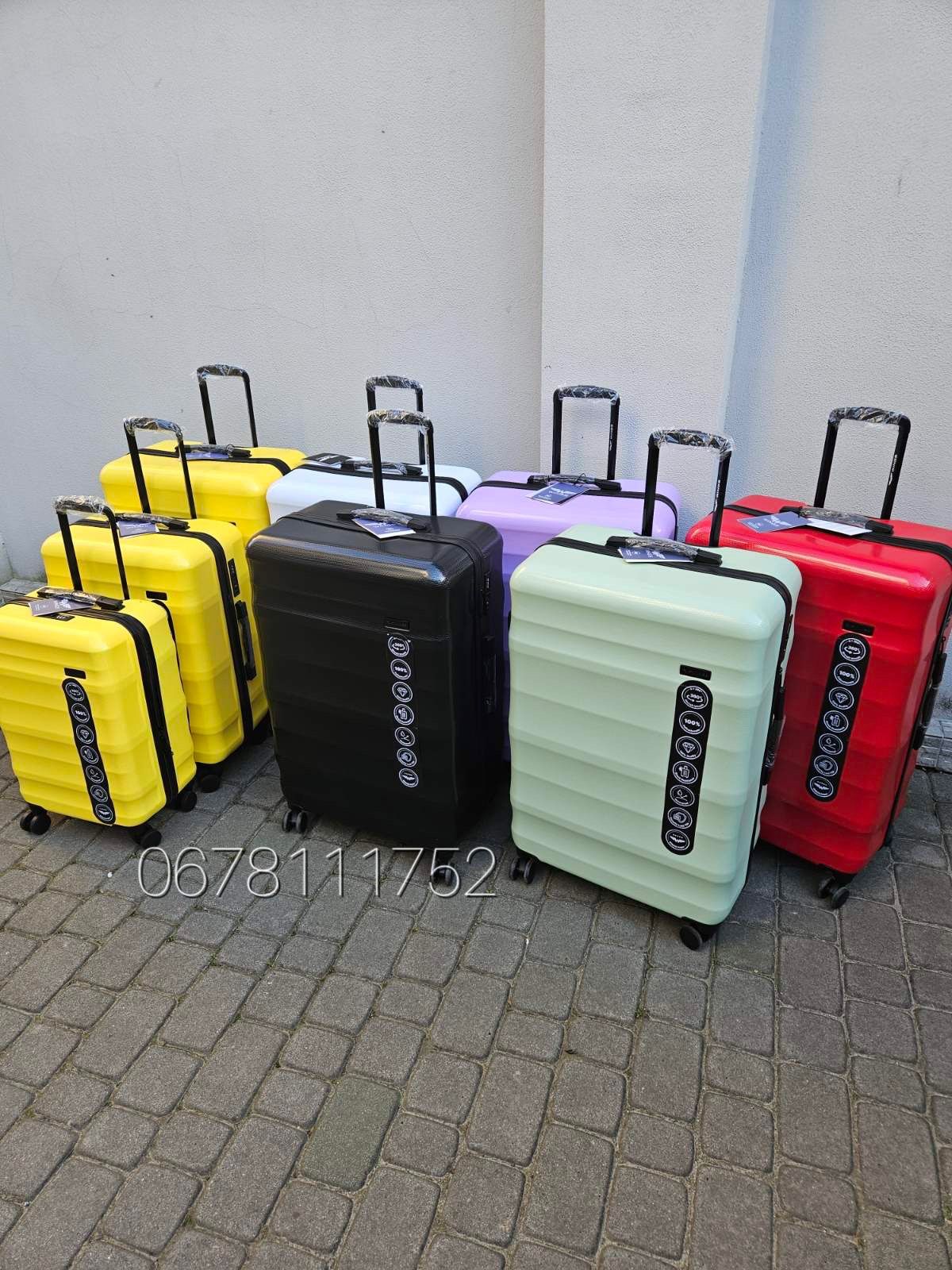 100 % полікарбонат WINGS PC 17268 валізи чемоданы сумки на колесах