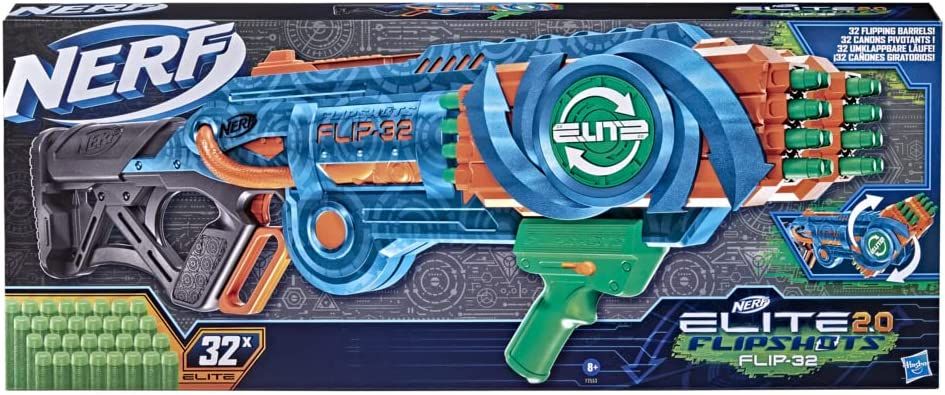 Mega duży karabin pistolet wyrzutnia Flip-32 Blaster Nerf Elite 2.0