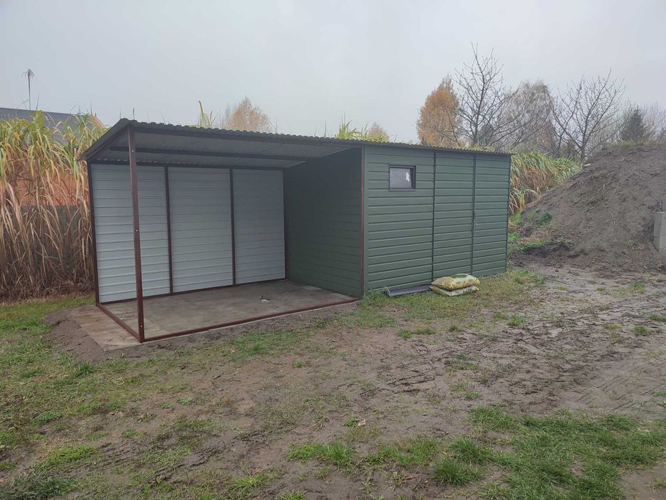 Garaż Blaszany JEDNOSPADOWY - Garaże Blaszane   - Blaszak - GRZYWSTAL