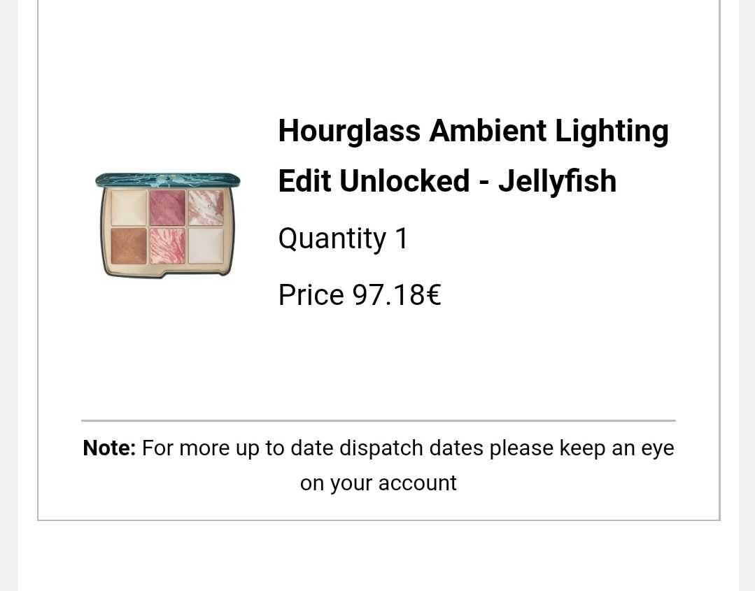 Paleta Hourglass Jellyfish Edição Limitada (NOVO)