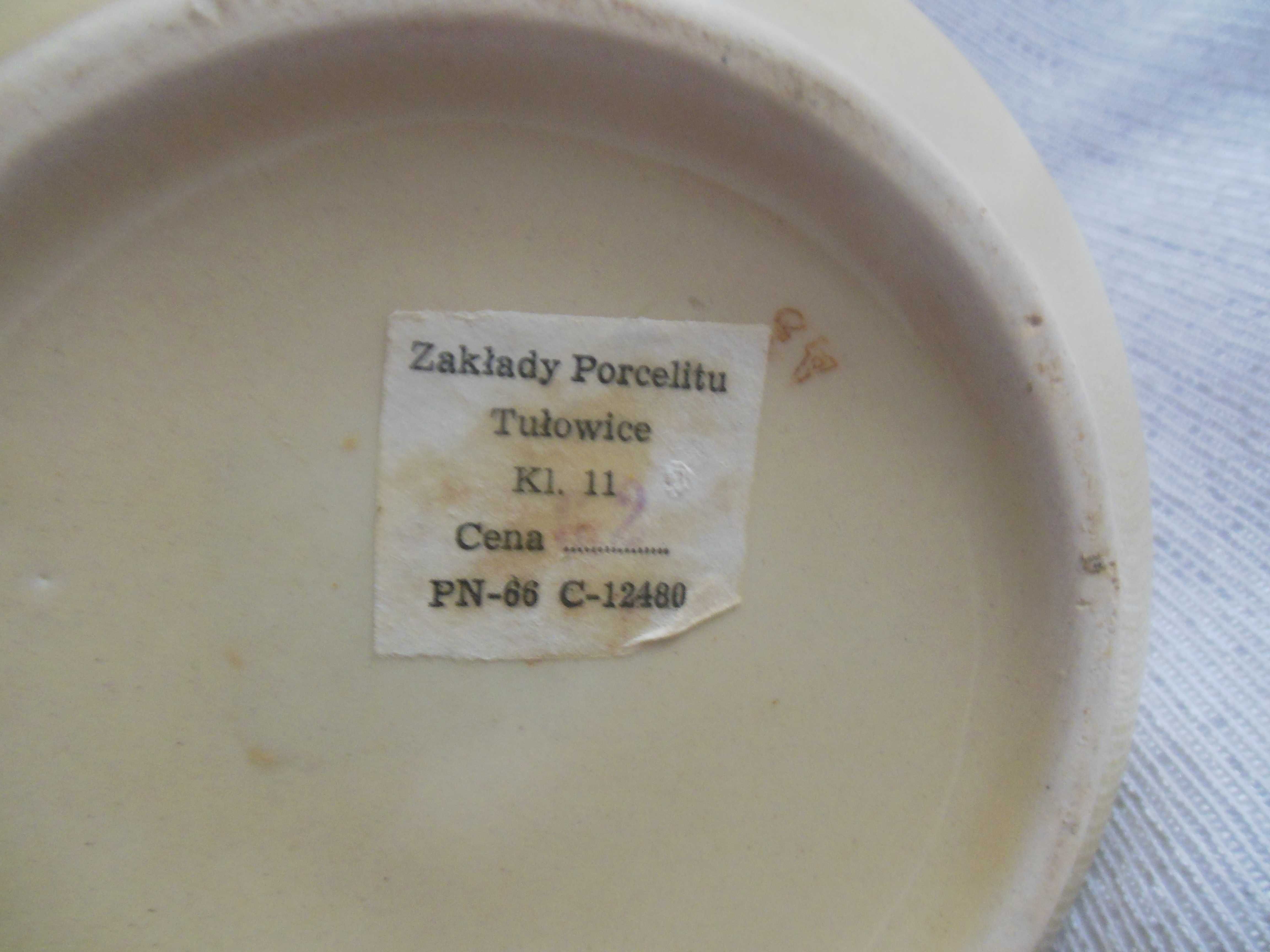 Dzbanek duży w róże, ceramika PRL