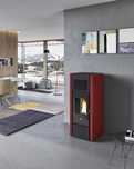 Piecyk na pellet Eva Calor Giusy 15 kW z DGP na 3 pomieszczenia
