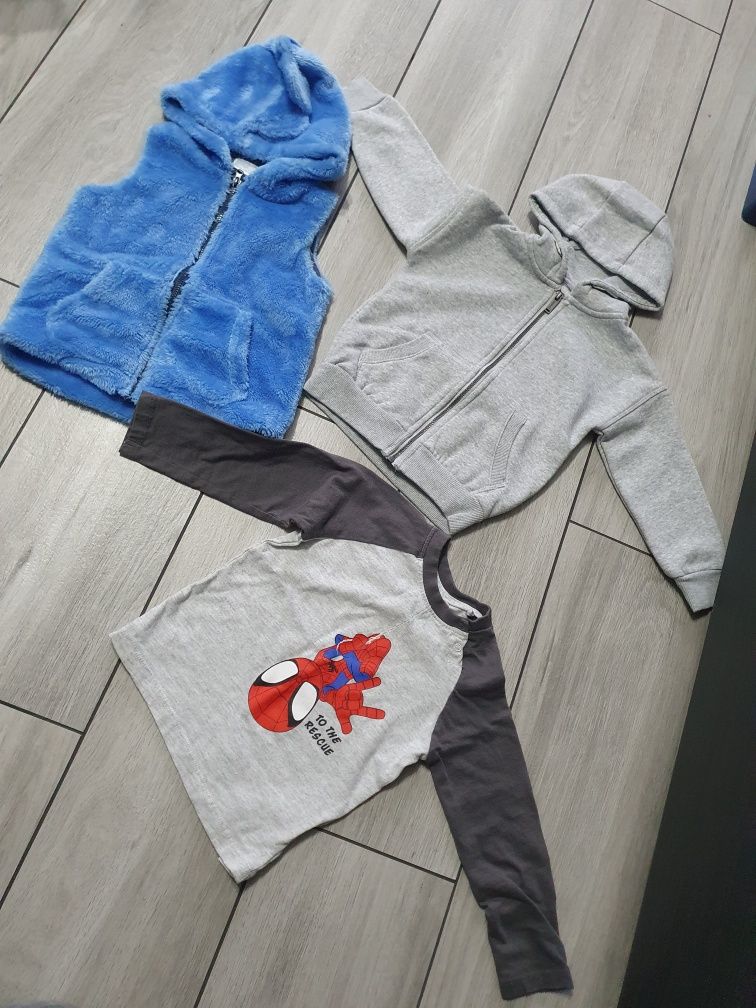 Bluza bluzka kamizelka dla chłopca 92