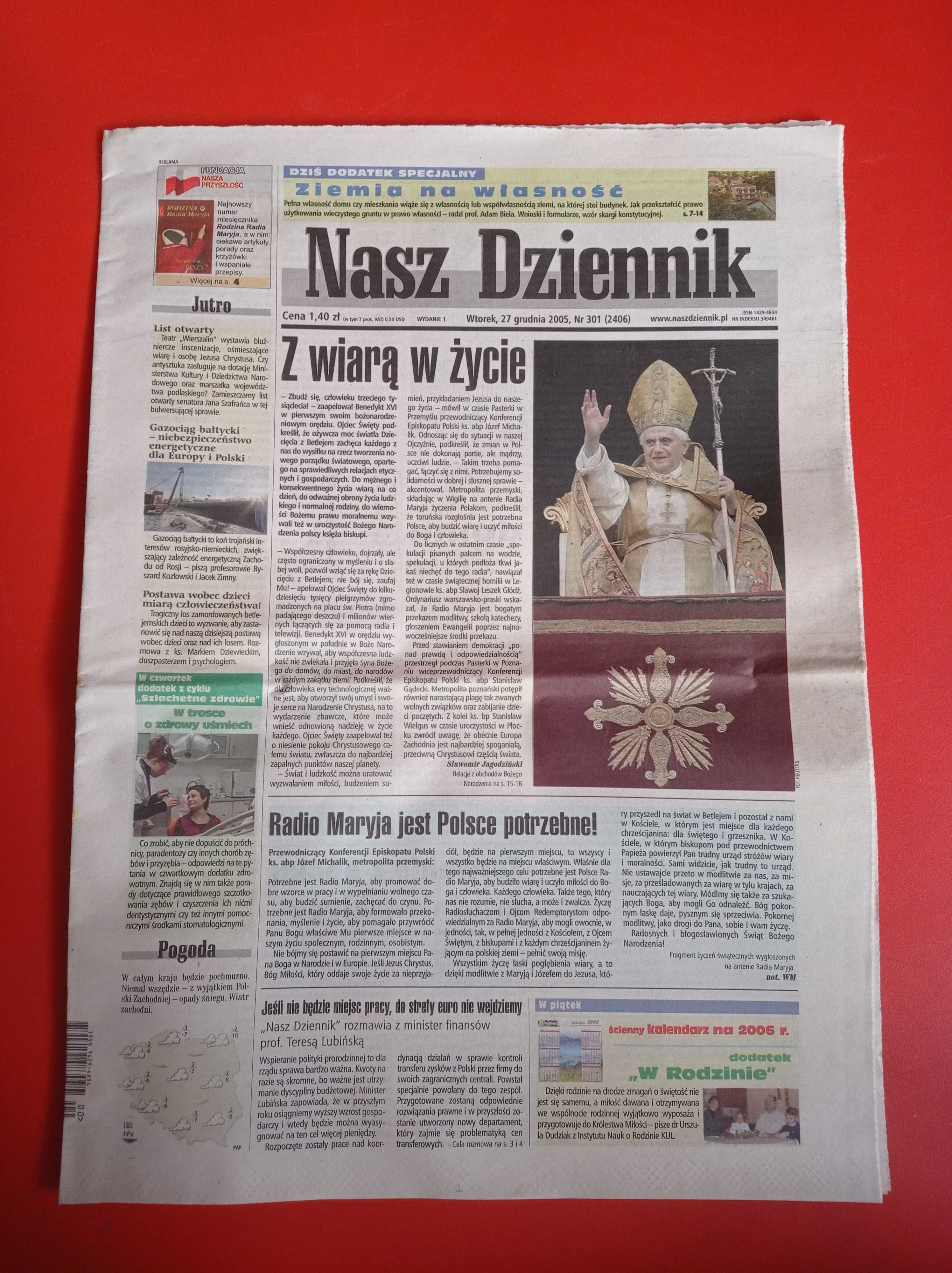 Nasz Dziennik, nr 301/2005, 27 grudnia 2005