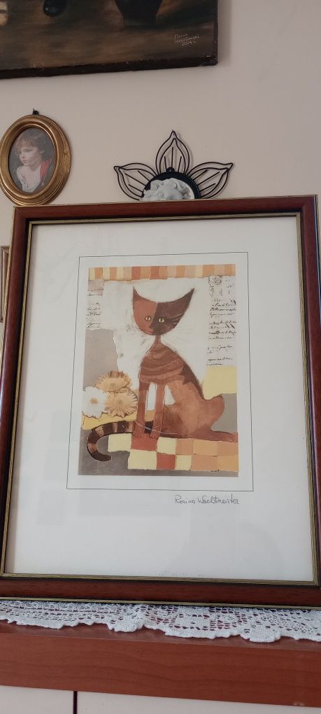 Piękny plakat Goebel sygnowany