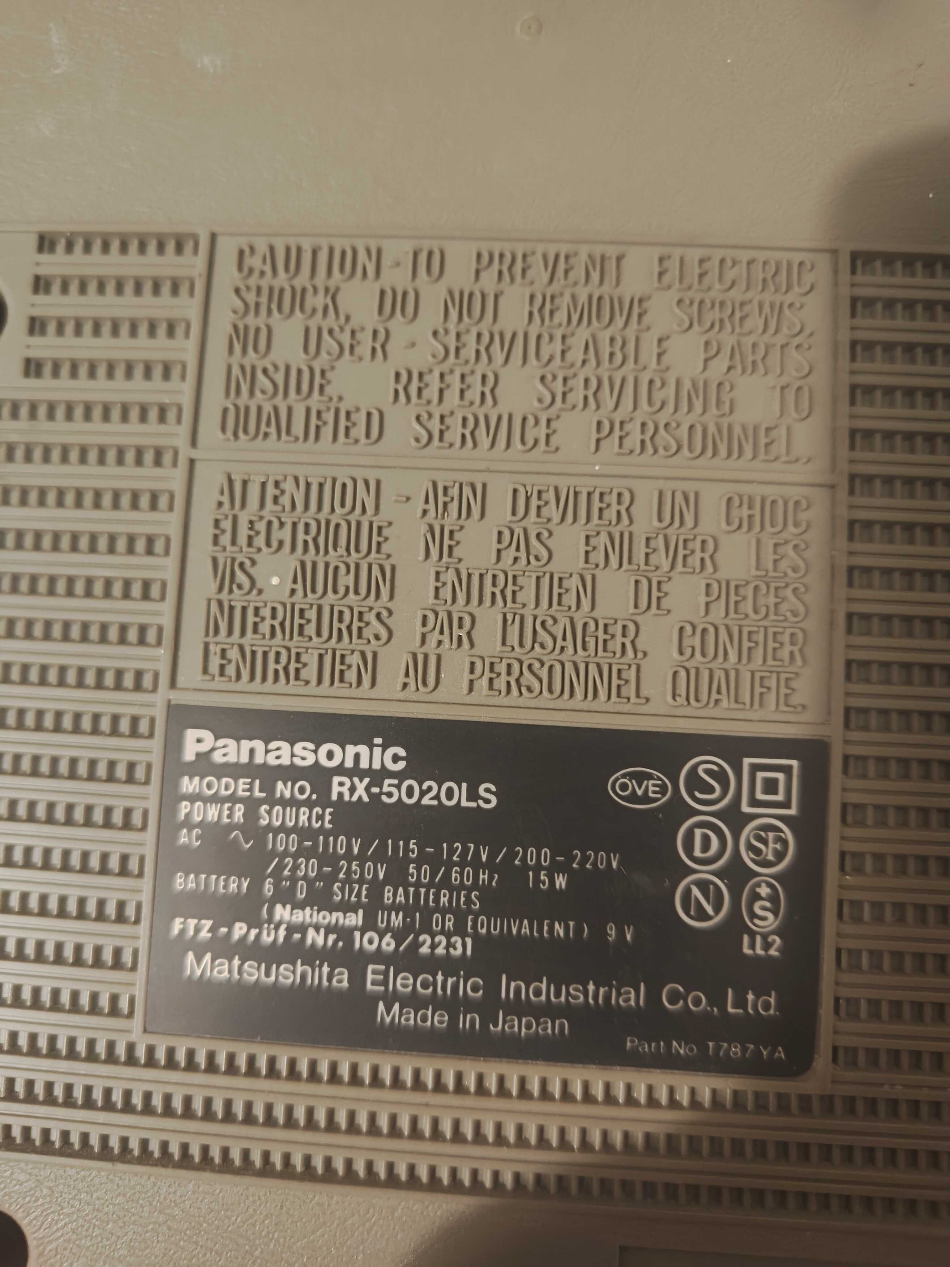 Radiomagnetofon kasetowy panasonic