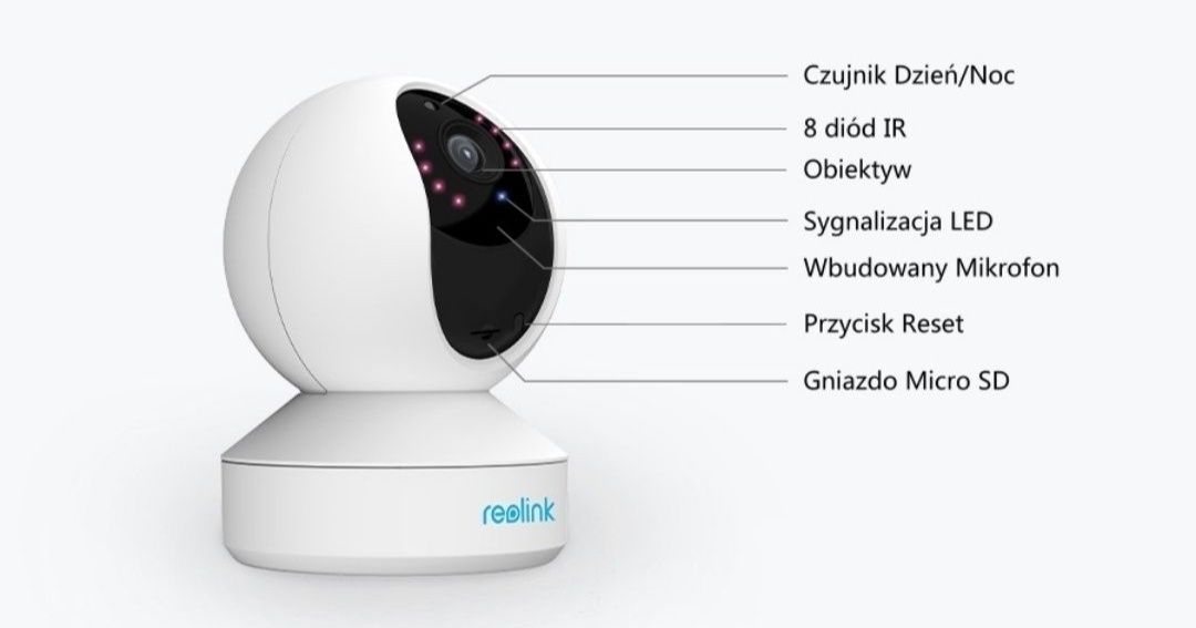 Kamera IP wewnętrzna Reolink E1 Pro V3 obrotowa bezprzewodowa