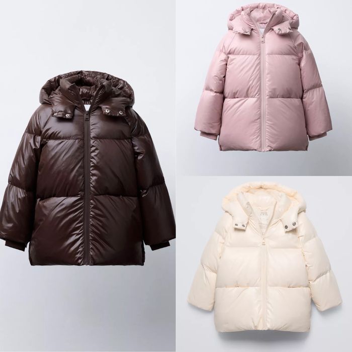 ZARA 98,104,110,116 шикарний зимовий пуховик куртка