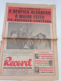 Histórico BENFICA BI-CAMPEÃO EUROPEU 1962 c/ REAL MADRID Jornal Record