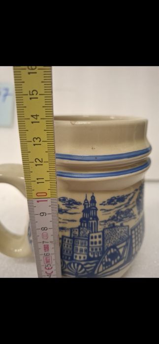 Kufel z panoramą Opola ,Tułowice prl