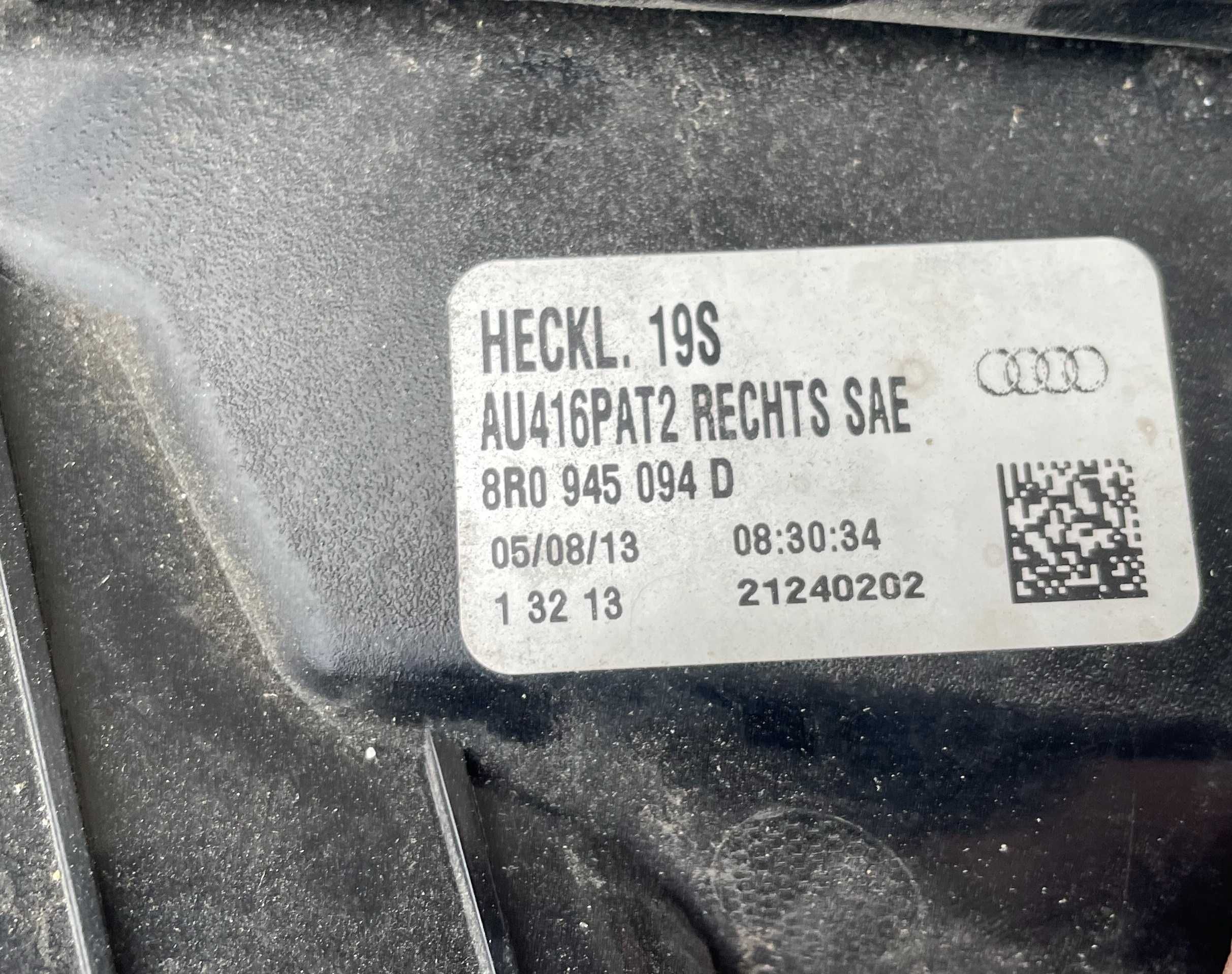 Ліхтар задній правий Audi Q5 USA 12-16 фонарь правый стопи 8R0945094D