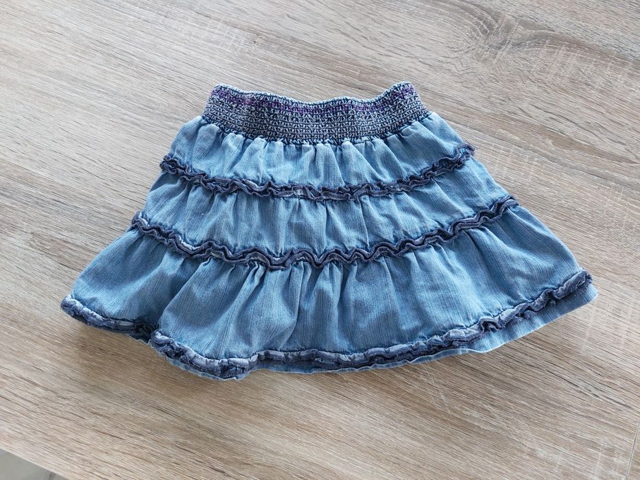 Zara spódniczka rozkloszowana jeansowa rozm. 86