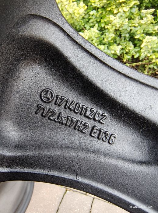 17 Mercedes R171 5x112 7,5J et36. 171 401.12.02