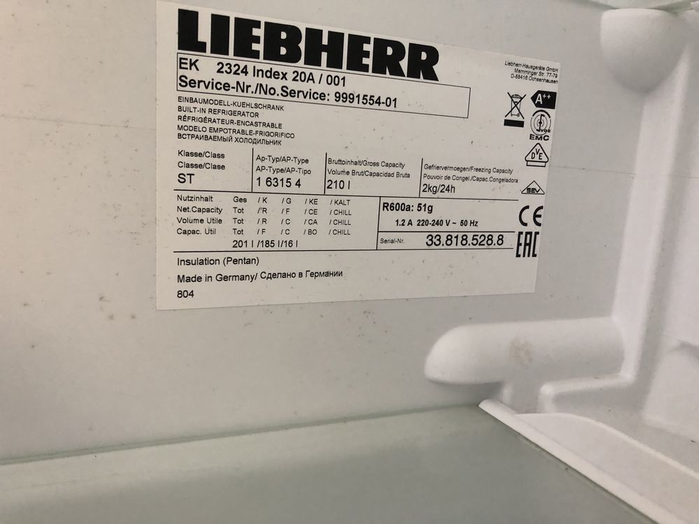 Lodówko zamrażarka Liebherr EK 2324 [gwar/dowóz]