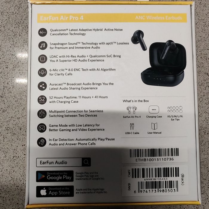 Earfun Air Pro 4 garantia 2anos