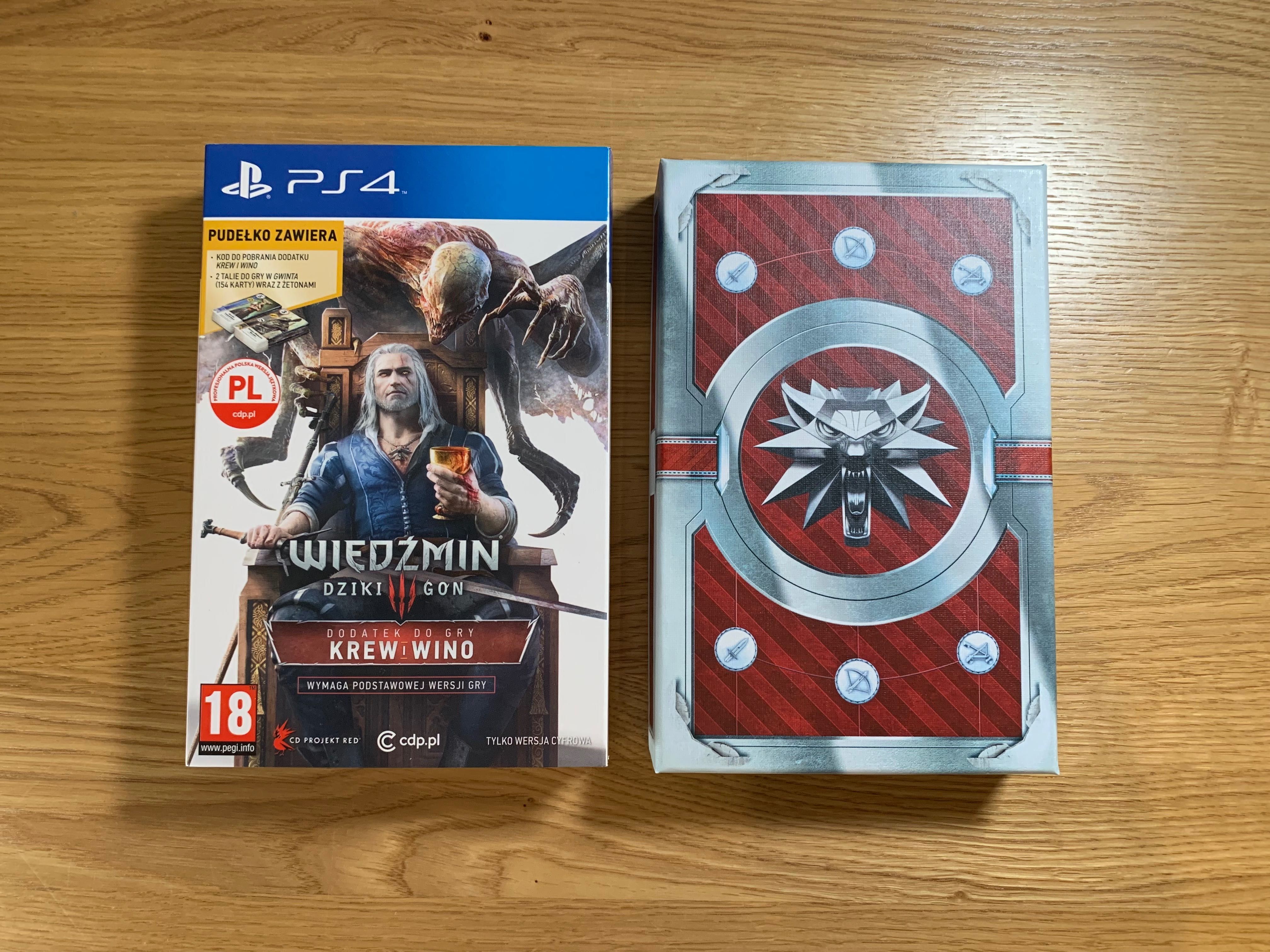 Wiedźmin 3 Krew i Wino | 2 Talie Kart Gwint | NOWE
