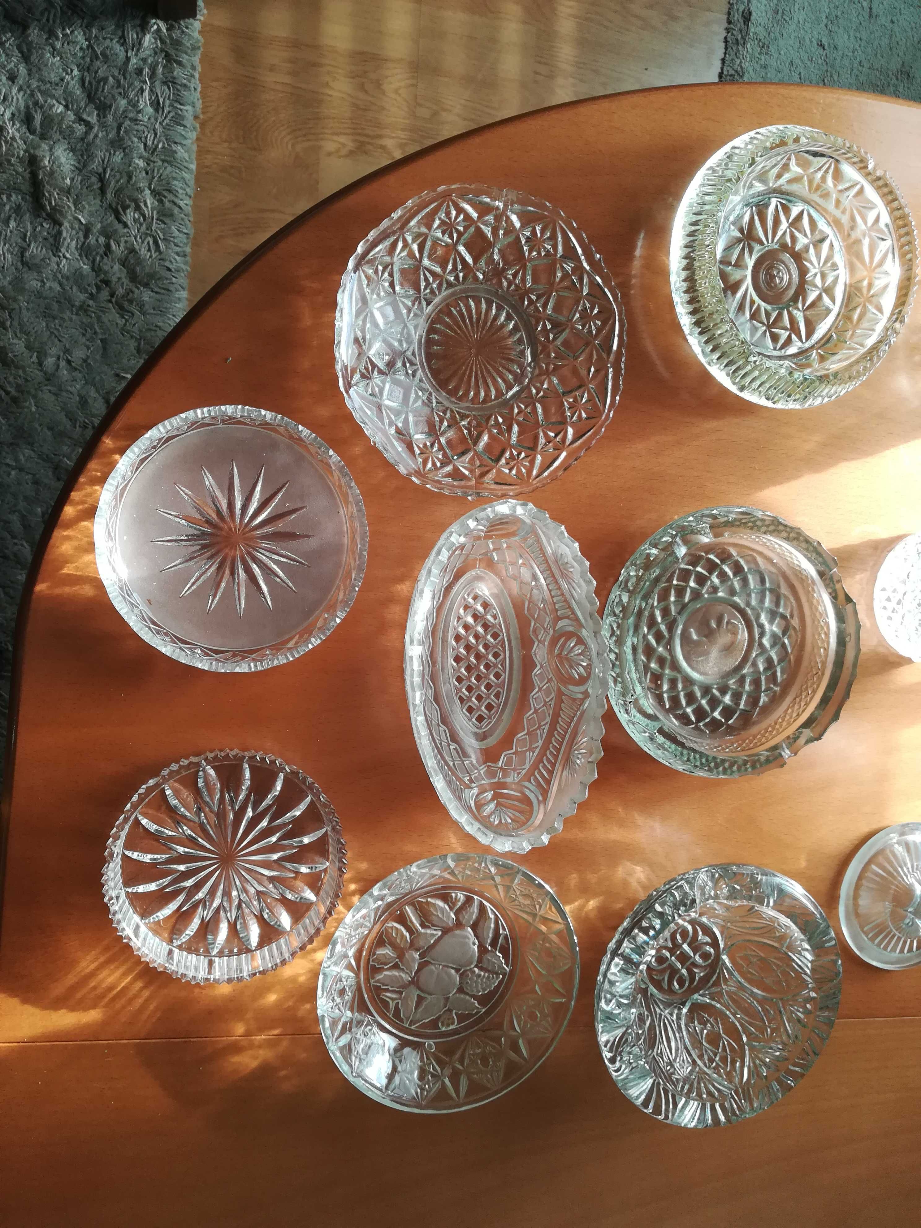 Kryształy talerzyki popielniczki wiaderka do lodu klosz do ciasta