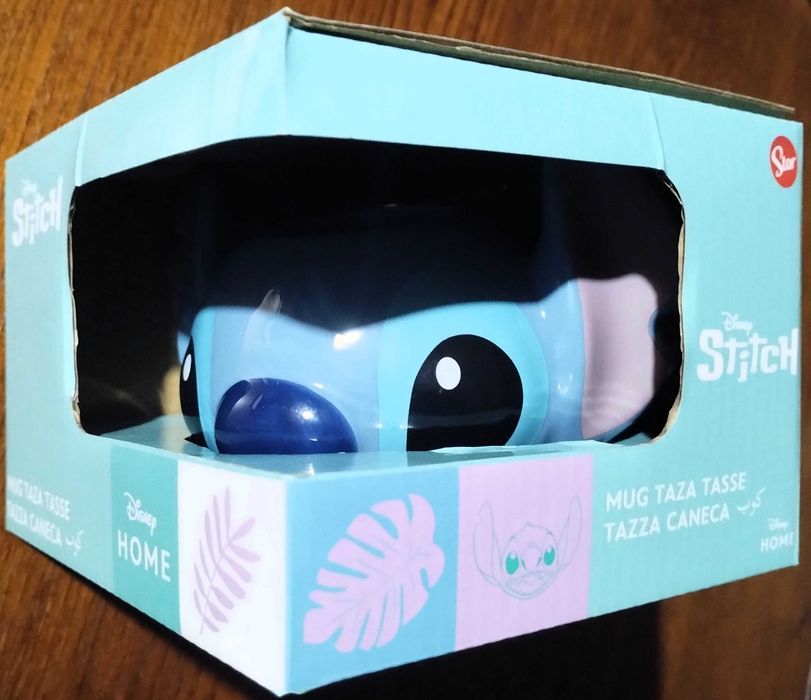 Caneca Taça Stitch Cerâmica Original Disney