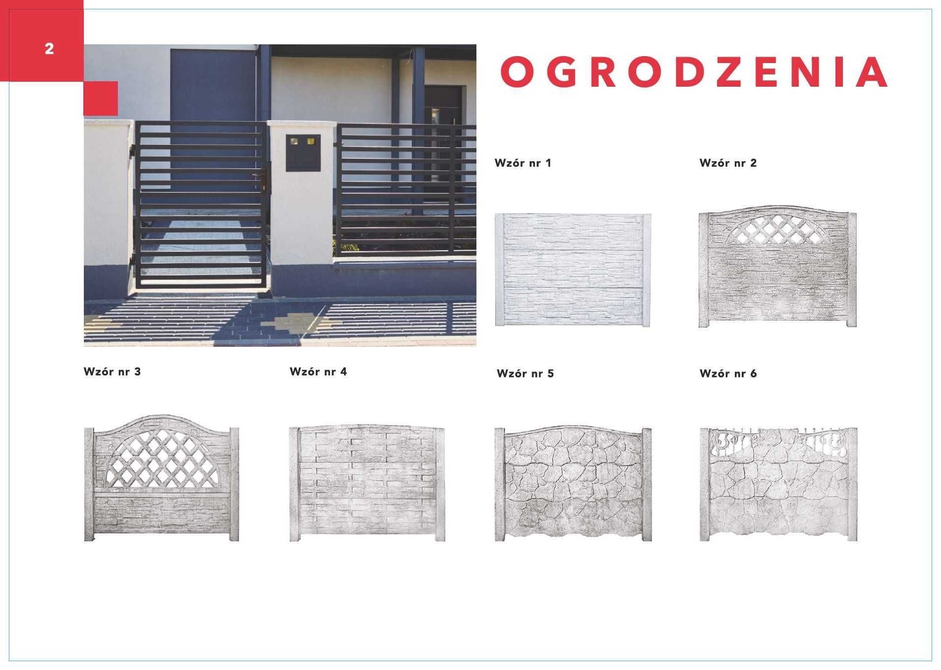Ogrodzenie betonowe, ogrodzenia betonowe, płot betonowy H225