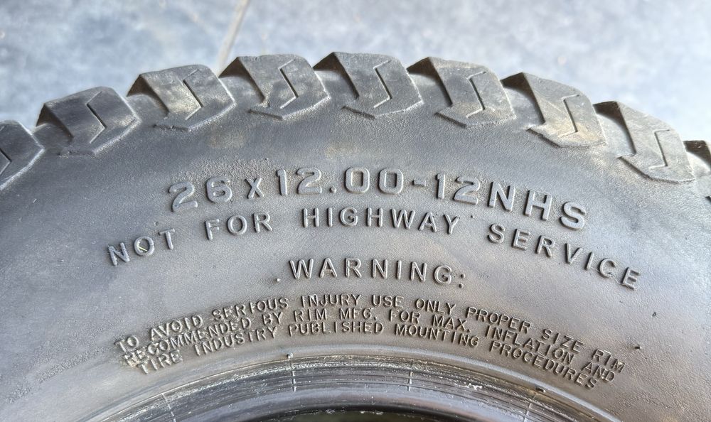 Opony grass master NHS 26x12 00-12 Kubota